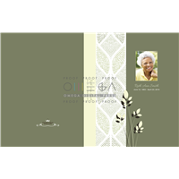 Olive Leaves Large Simplicity Register Book
