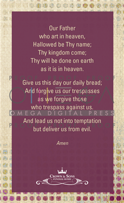 Custom Prayer Cards