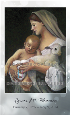 Madonna with Child Prayer Card