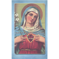 Immaculate Heart of Mary Prayer Card