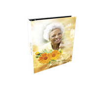 Gold Clouds and Flowers Standard Simplicity Register Book