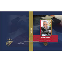 US Marine Formal Military Large Simplicity Register Book