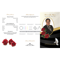 Doves and Roses Trifold Program